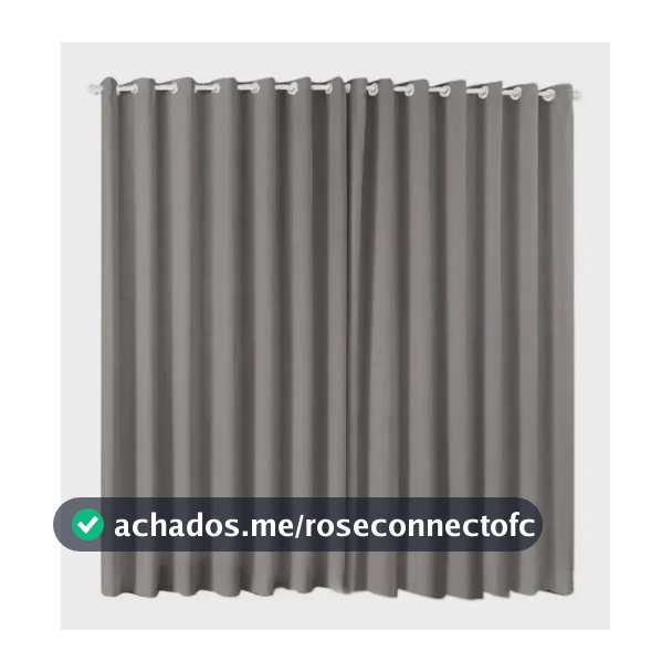 Cortina Ludatex Blackout Tecido 4,00x2,00 Cor Cinza