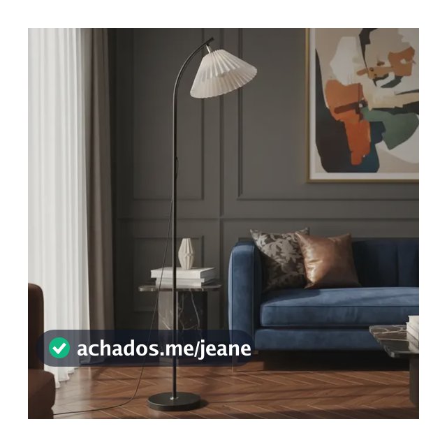 Luminária De Chão 1,60m Abajur Leitura Cúpula Piso Coluna