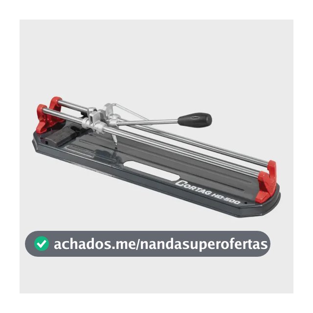 Cortador Manual de Piso Cortag HD-500 G2 50 cm com Rodel