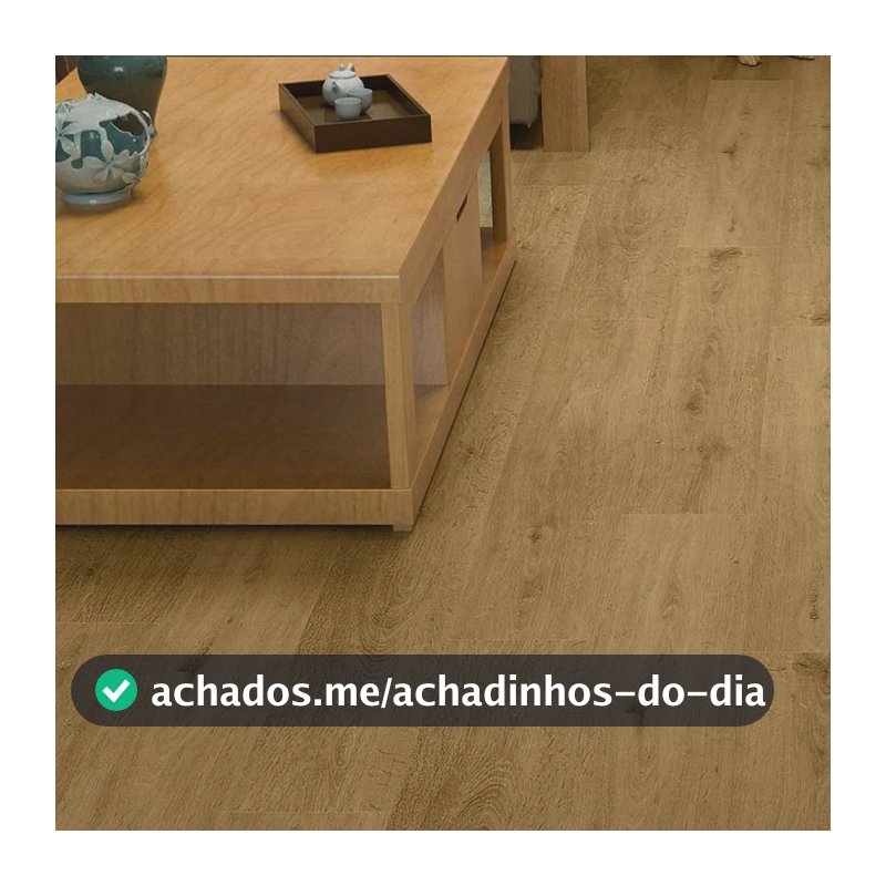 Piso Vinílico Autocolante  Régua 15,24 Cm 1,667 M2 Madeira Marrom-claro Símil Madeira