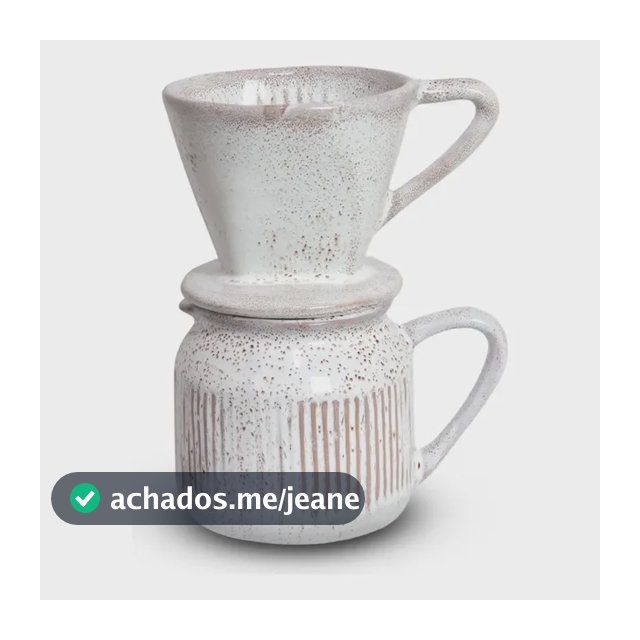Coador De Café Chá Bule Cerâmica Louça Cafeteria Confeitaria