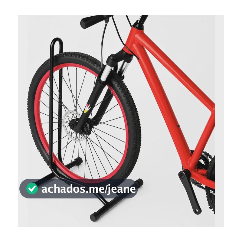 Suporte De Chão Para Bicicleta Bike Aro 26 A 29 Bicicletário Preto