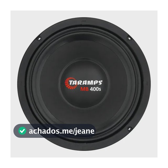 Woofer Taramps MB 400S de 8" para Medio Grave 200W RMS e 400W Musical