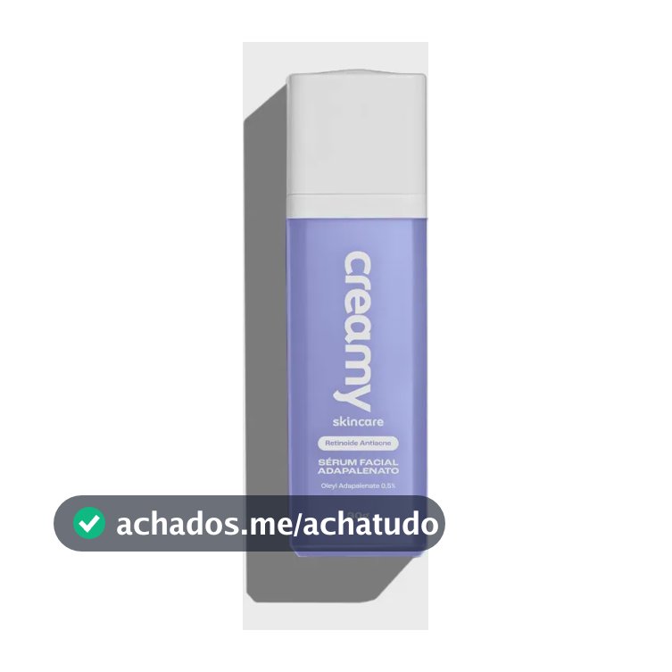 Creamy Skincare Sérum Adapalenato 0,5% 30g | Antiacne Com Retinoide Avançado, Reduz Acne, Poros Dilatados E Vermelhidão | Peles Sensíveis, Uso Noturno