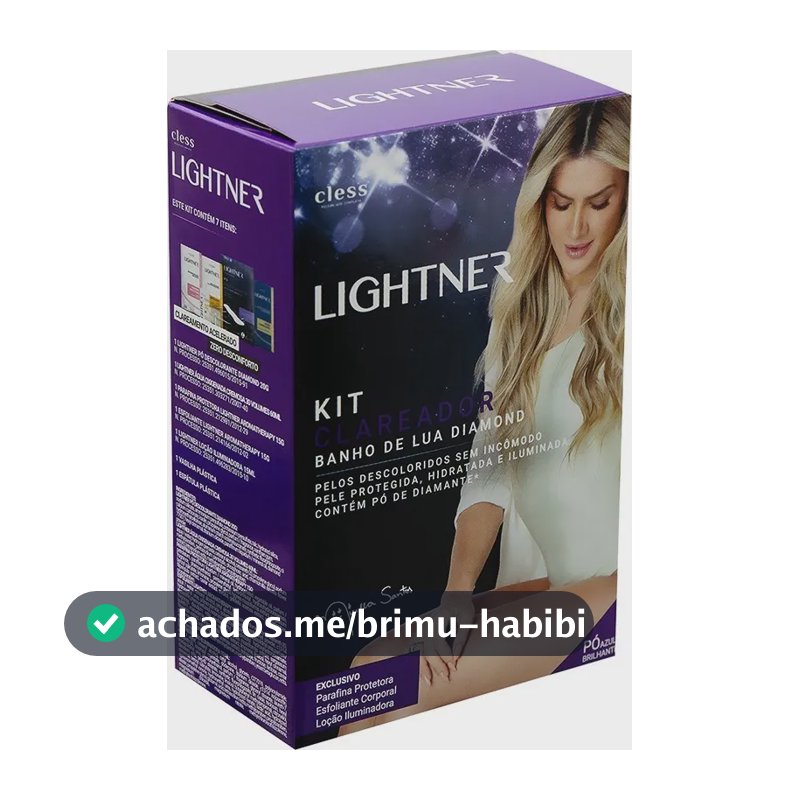 Kit Clareador De Pelos Banho De Lua Diamond Com Parafina