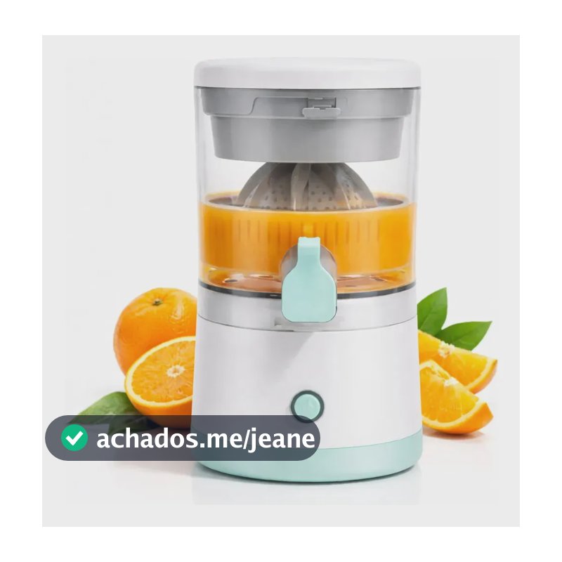 Espremedor Elétrico Portátil Epsilon para Laranja e Limão 400ml Recarregável USB
