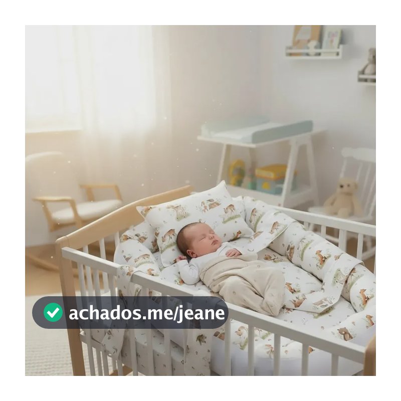 Berço Portátil Ninho Redutor Bebê + Rápido Cor Safari N 4