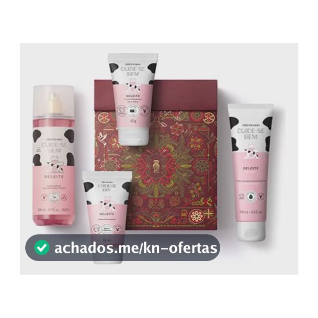 Kit Presente Cuide-se Bem Deleite O Boticário 4 Itens
