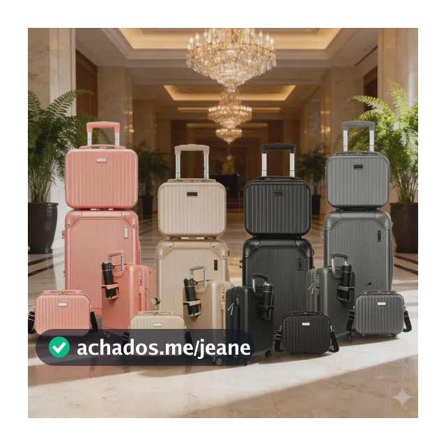 Kit Conjunto De 4 Malas De Viajem G M P Pp 48 Litros