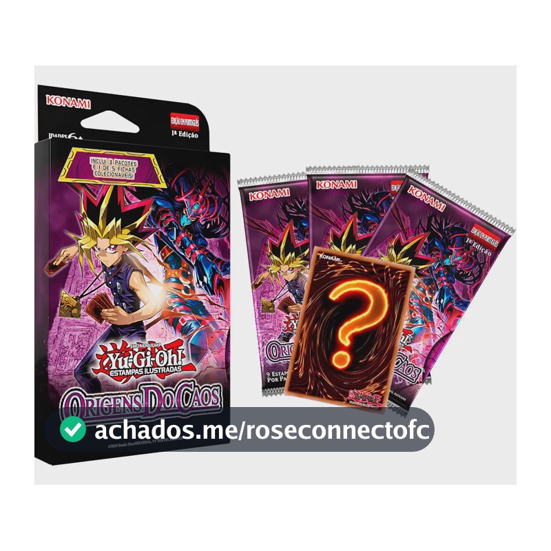 Yugioh Tuck Box Origens Caos Booster Cartas Português Konami Português