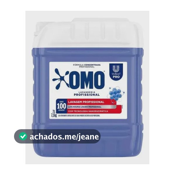 Lava Roupas Líquido Omo Lavanderia Profissional Lavagem 7 L
