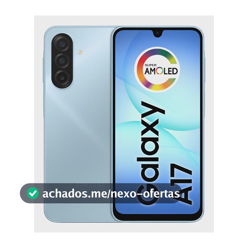 Celular Samsung Galaxy A17 Com Ia, 256gb, 8gb Ram, Câm De 50mp, Tela De 6.7 , Nfc, Ip54 - Azul