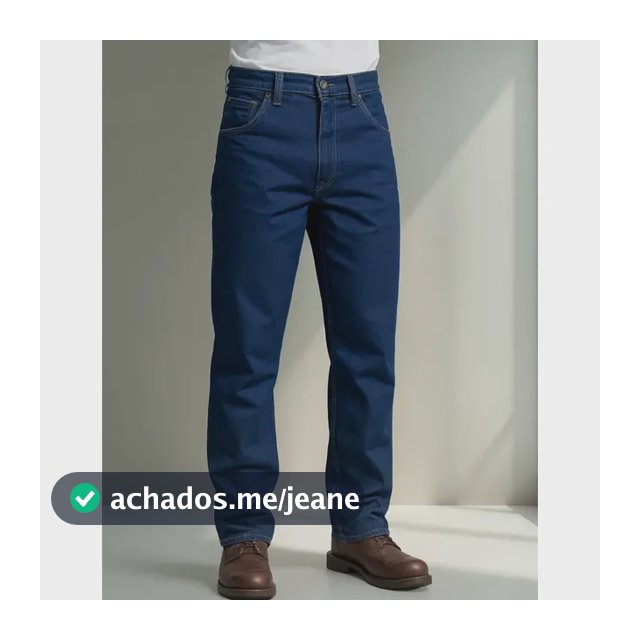 Calça Jeans Masculina Tradicional Tecido Grosso Reforçado
