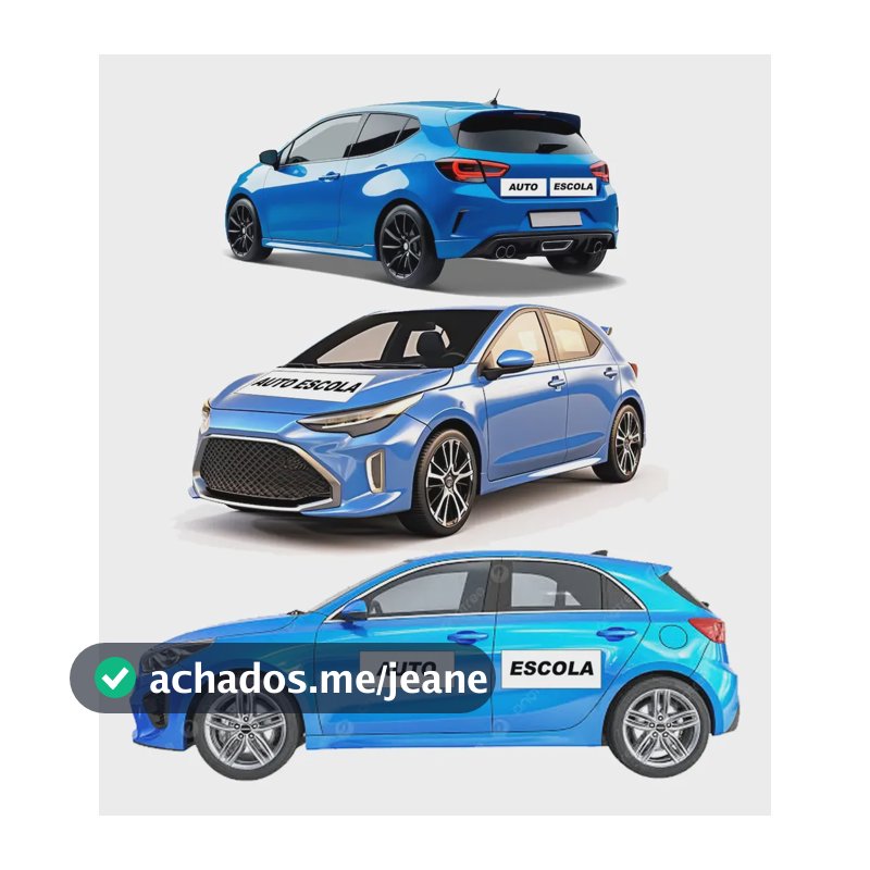 Kit 7 Adesivos Magnéticos Imã Faixa Auto Escola Para Carro