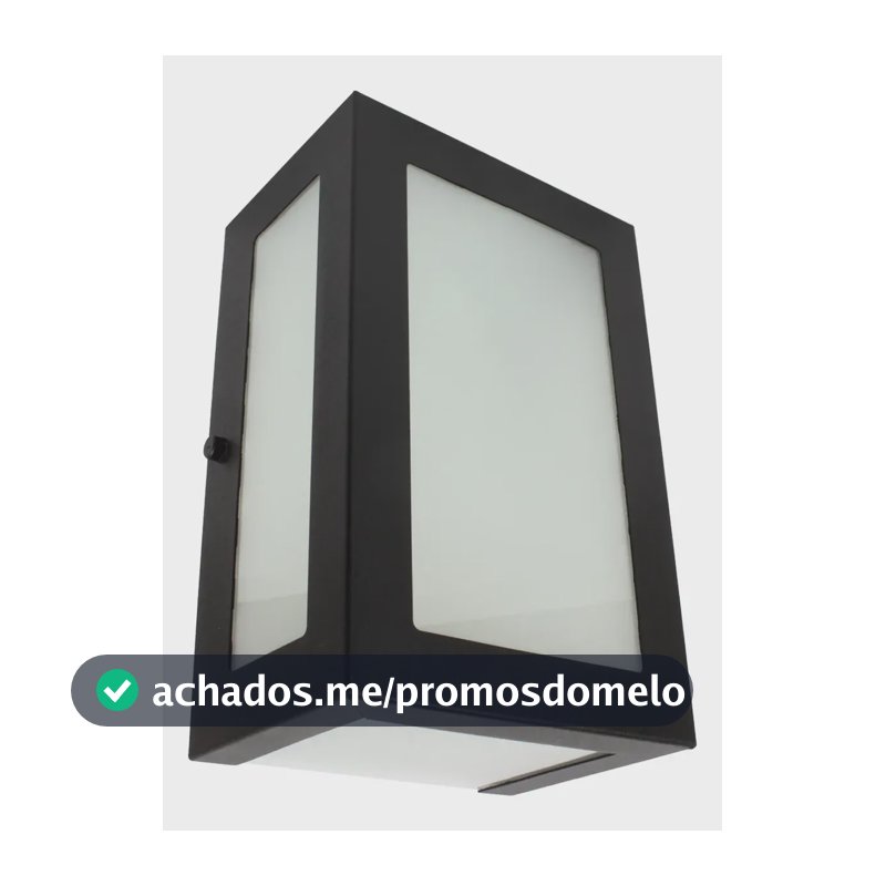Arandela Externa Aluminio 5 Vidros Muro Parede E27
