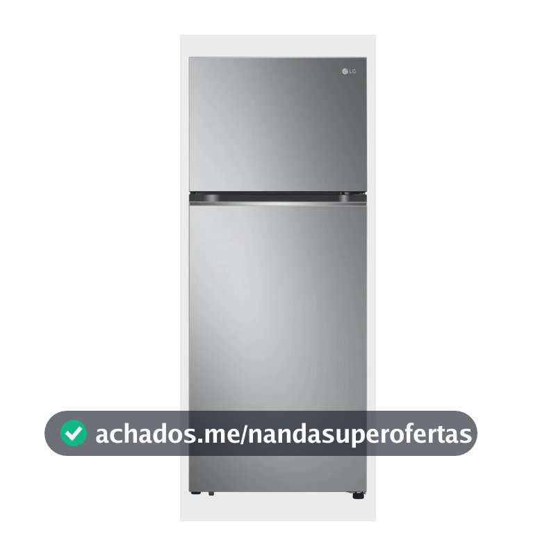 Geladeira LG Frost Free Inverter 395L Duplex Inox Look - 127V