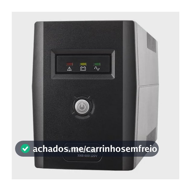 Nobreak Interativo Monovolt Intelbras Xnb 600va 120v Cor Preto