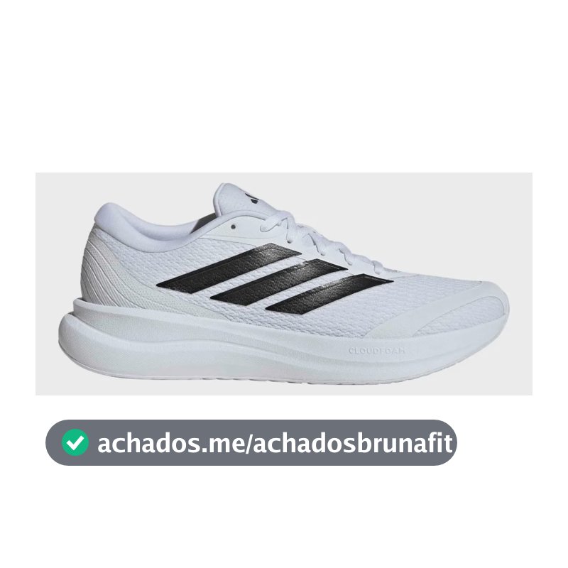 Tênis De Corrida Masculino Runfalcon 6 Cloudfoam adidas Branco Liso 40 Br