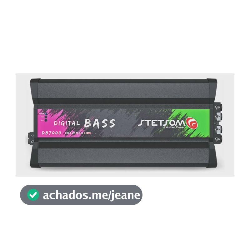 Módulo Amplificador Stetsom Db7000 1 Ohm 7000w Digital Bass Preto