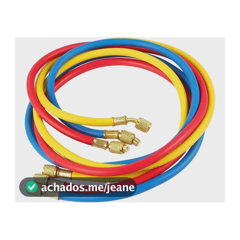 Kit Mangueiras Manifold R22 R134 R22 R407 R600 1,50m
