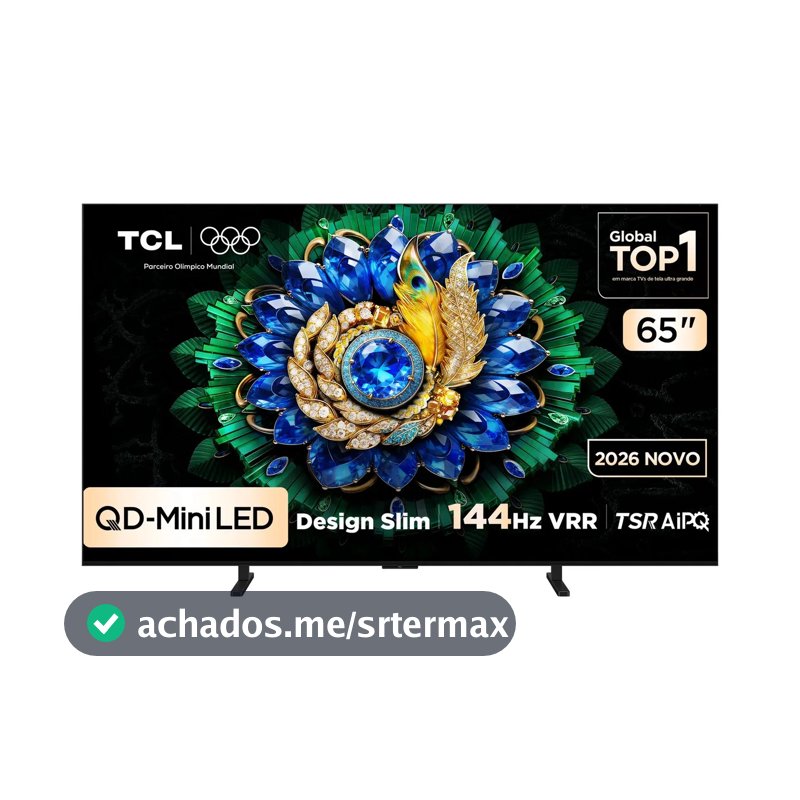 Smart Tv Tcl 65 Polegadas Qd-Mini Led 4k A400m Wifi Bluetooth Google Tv Hdr10+ 144 Hz Vrr 65a400m