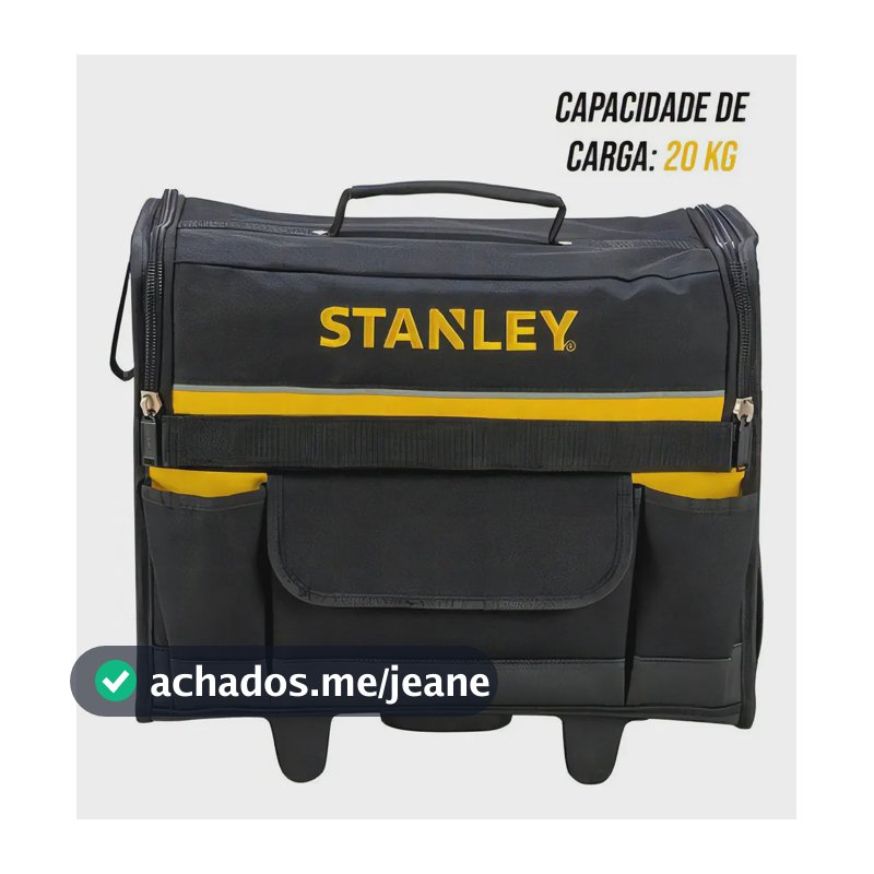 Maleta de Ferramentas com Rodinhas Stanley Modelo 1-97-515 Até 15kgs com Alça Telescopia