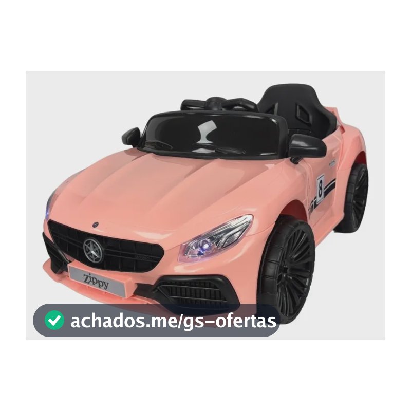 Carro Elétrico Infantil Mini Mercedes 380 - Zippy Toys - Rosa