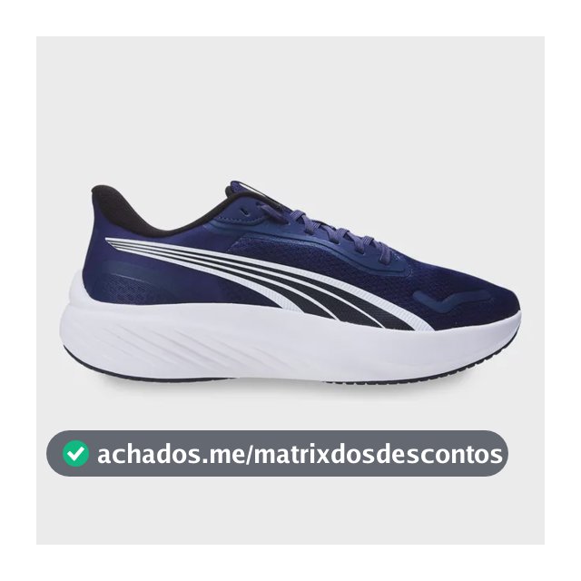 Tênis Masculino Pounce Lite Running Puma Puma Navy-puma Navy Liso 39 Br