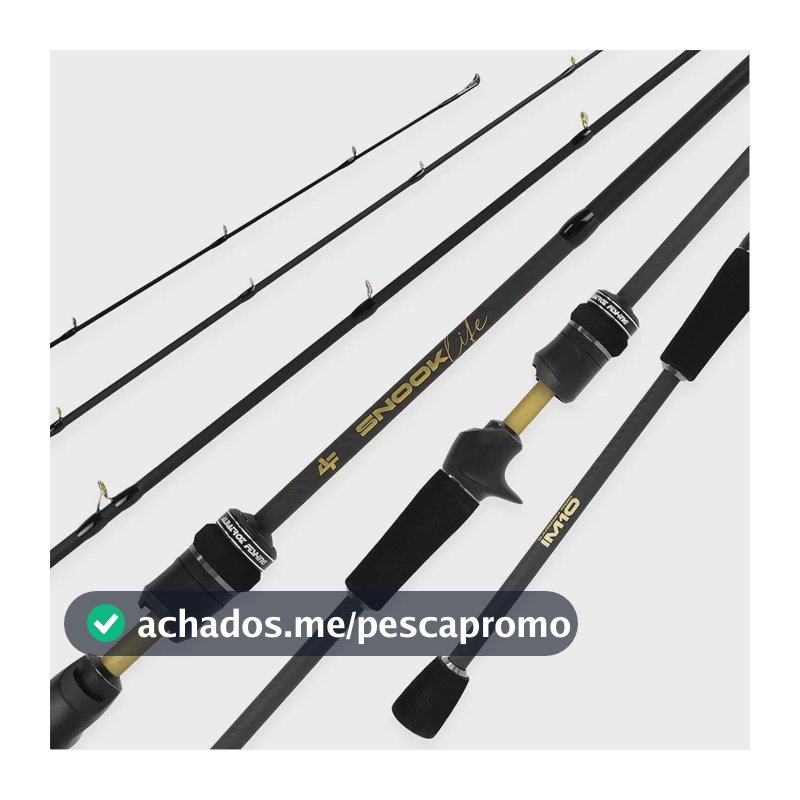 Vara De Carretilha Snook Life C601 1,83mts 10-25lbs 1 Parte - Albatroz