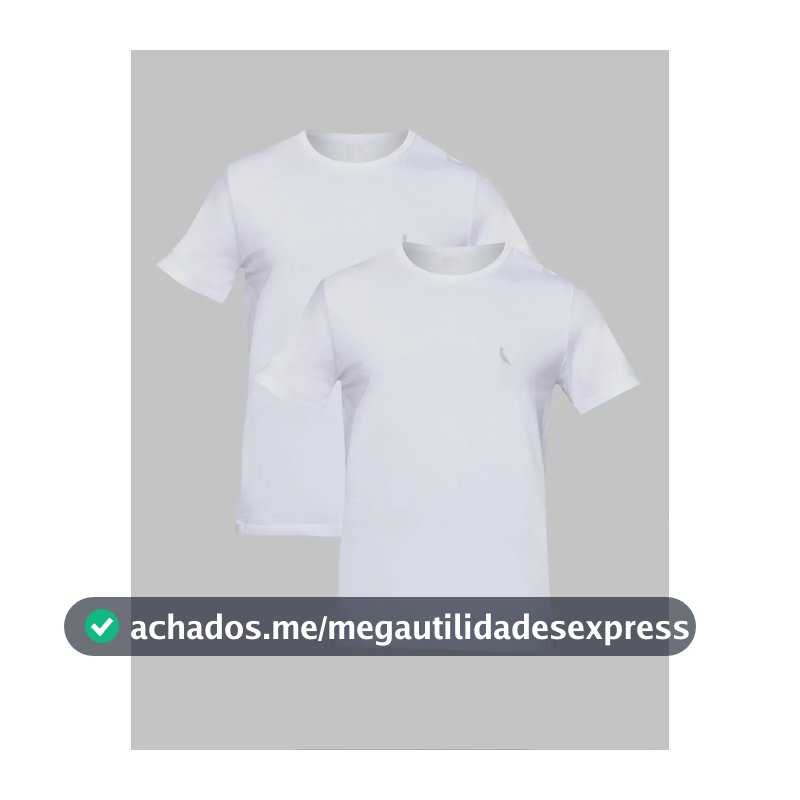 Kit Duas Camisetas Regular Essence Reserva Branco/branco Liso P