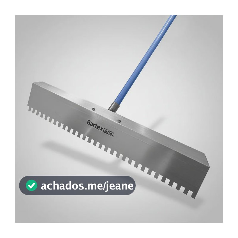 Rodo Desempenadeira Dentada 60 X 12 Cm Dentes De 15mm Bartex 15mm