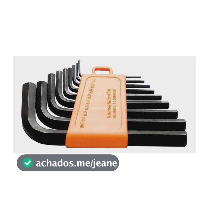 Jogo De Chave Allen 1,5 A 10 Mm Com 9 Peças Tramontina Pro