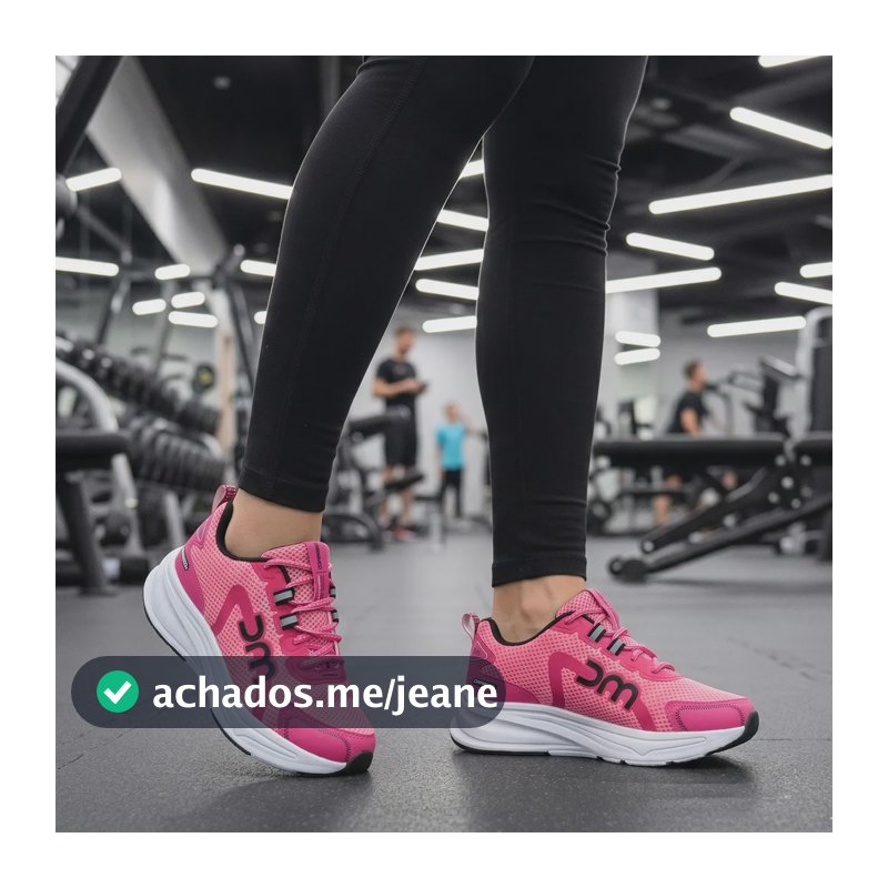 Tenis Feminino Academia Esportivo Caminhada Corrida Pink 38 Br
