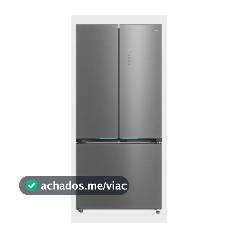 Geladeira Frost Free Multidoor 672l Inverter Cor Inox Midea RM905
