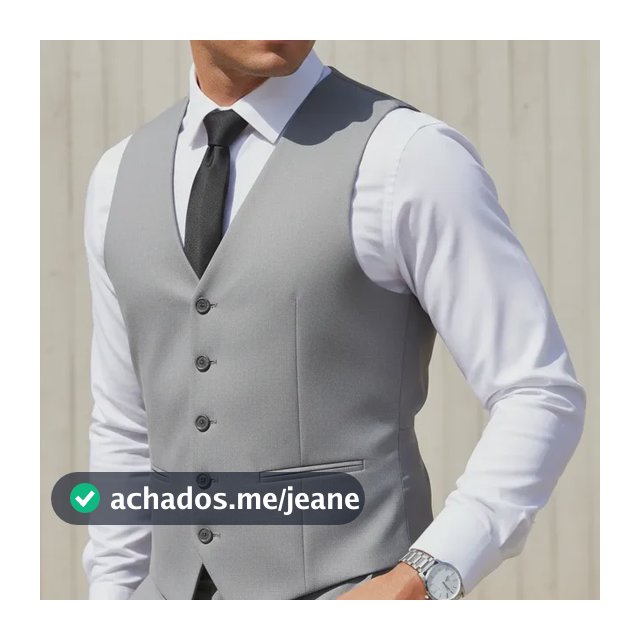 Colete Social Masculino Com Regulagem