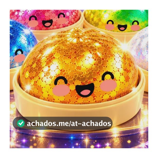 Squishy Brinquedo Antistress Macio Glitter Bolinha Raro Dump Surpresa