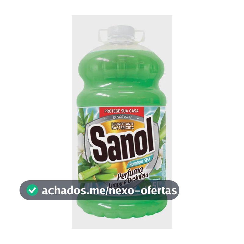 Desinfetante Sanol Galão Bambu 5l - Limpeza Perfumada