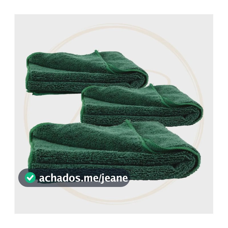 Kit Pano P/pisos Ecomais Grande 50cmx80cm - 3 Sem Embalagem Ecomais Limpa Pisos Verde