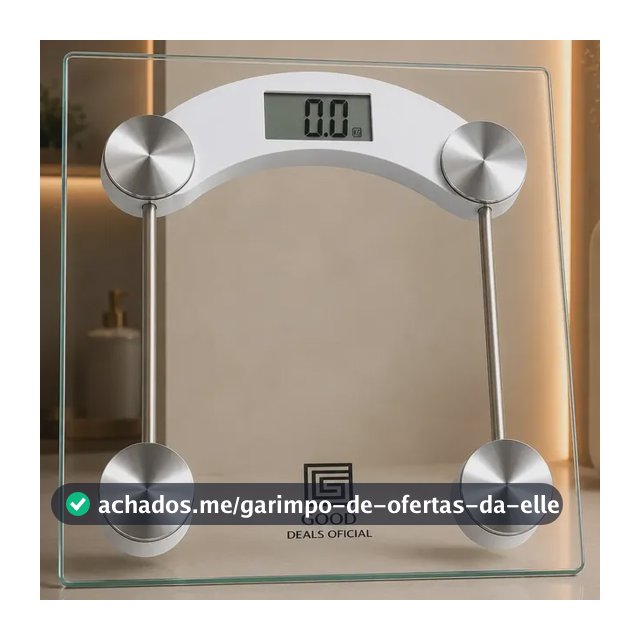 Balança Digital De Vidro Good Deals Até 180kg Portatil Corporal
