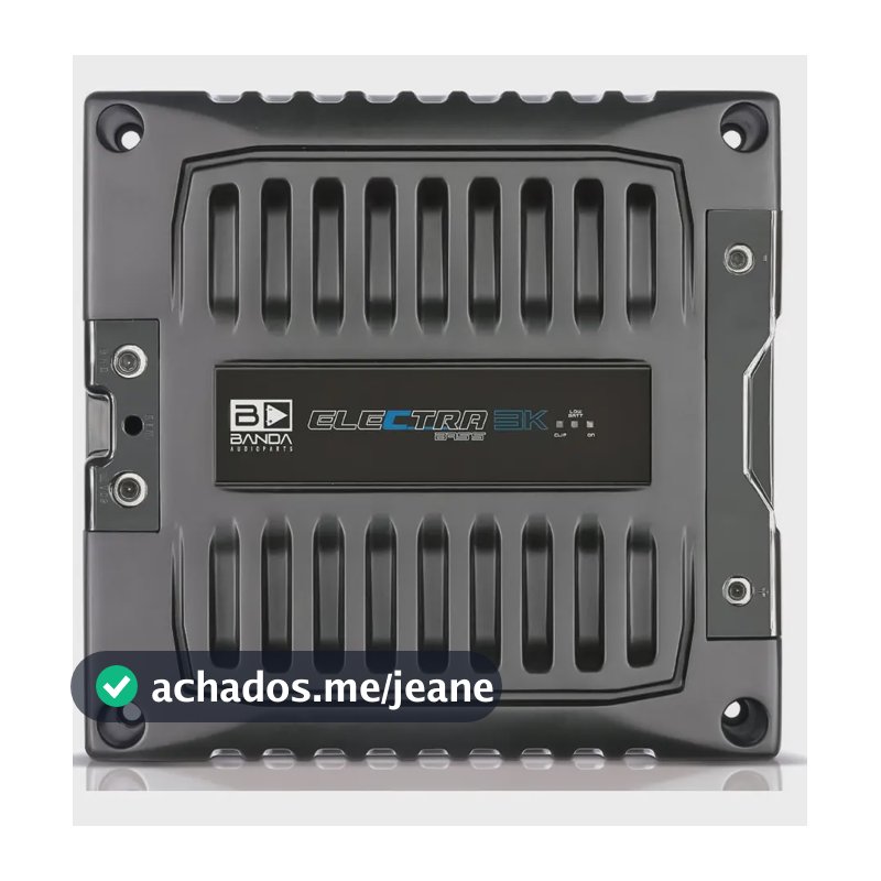 Módulo Amplificador Banda Electra Bass 3K1 3000WRMS Mono 1 Canal 1 Ohm Preto