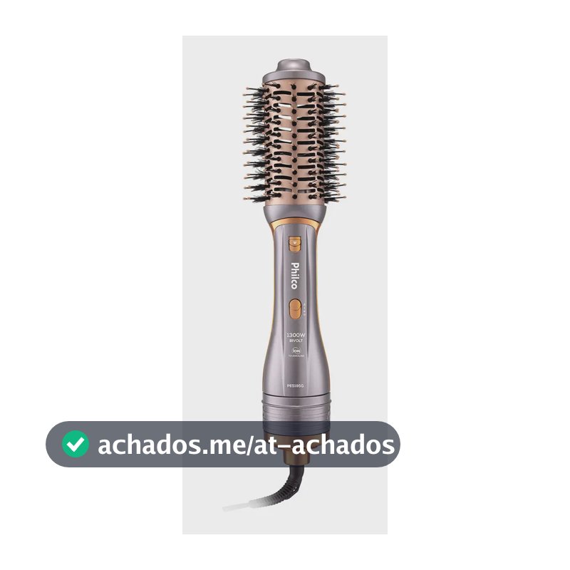 Escova Secadora Philco Pes19sg 3 Acessórios 1300w Cor Prata