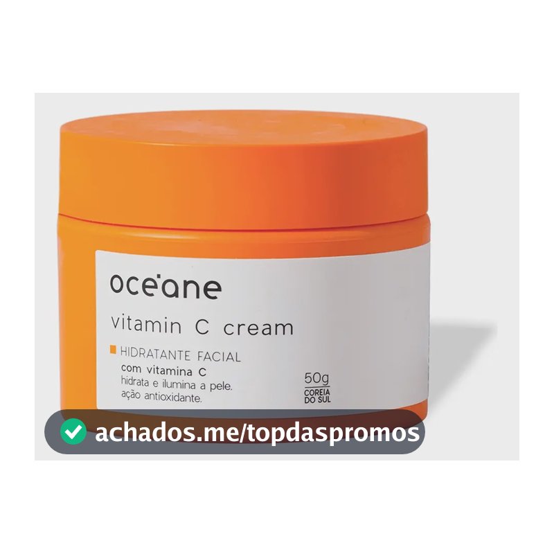 Creme Hidratante Facial Com Vitamina C 50g