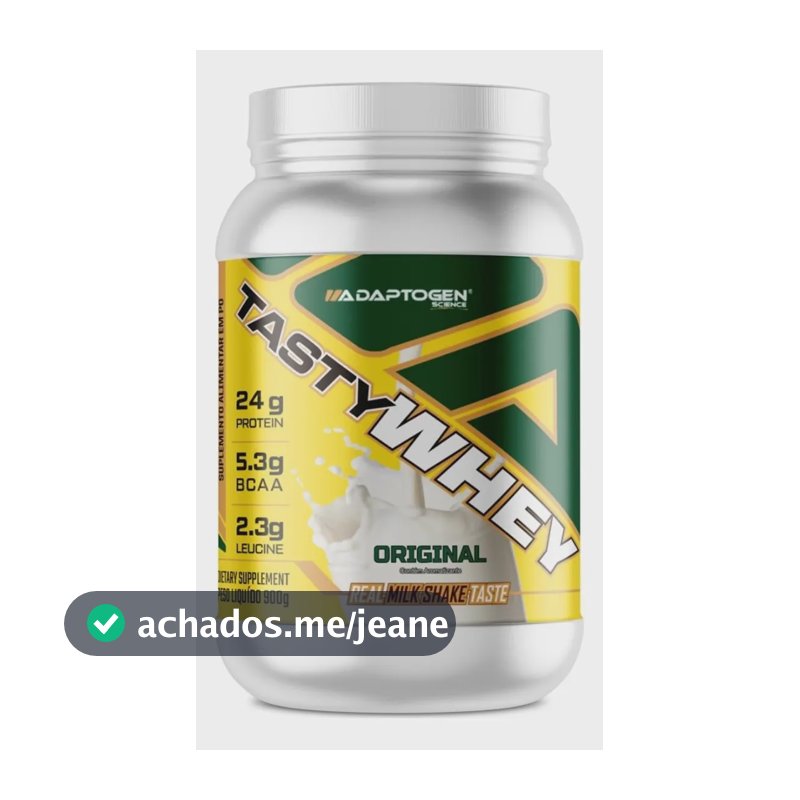Tasty Whey 3W Adaptogen 900g Proteína do Soro de Leite Sabor