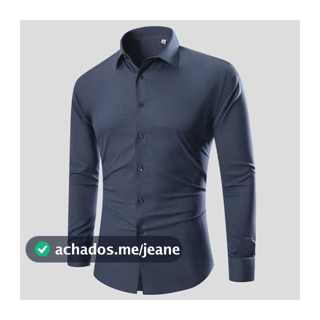 Camisa Social Slimfit Masculina Luxo Fibra De Bambu Elastano