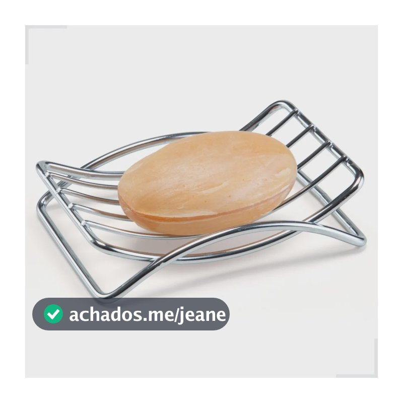 Saboneteira Aço Aramado Fácil Escoamento Box Banheiro Luxo Cor Cromado