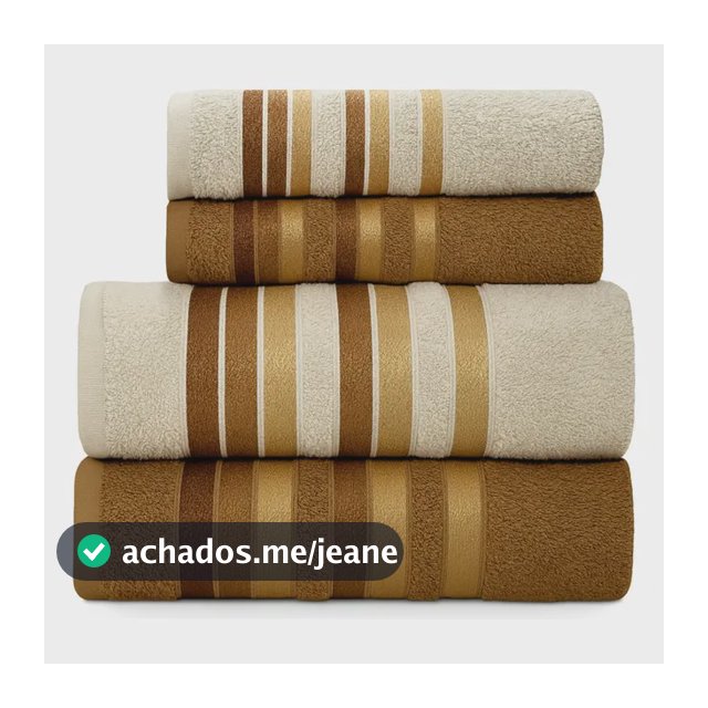 Jogo Toalhas Banho Grossas Macias Algodão 4pç Absorventes
