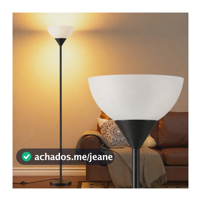 Luminária de Chão Tieesa Moderna para Sala, com E27 e 3 Opções de Altura