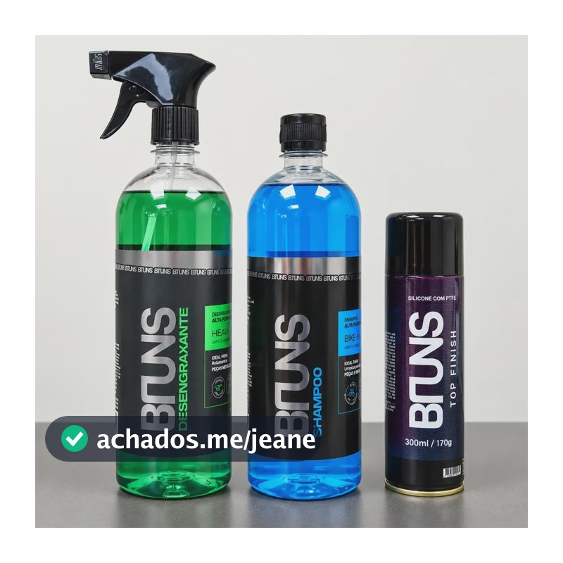 Kit Limpeza E Finalizador Para Bike Bruns Verde
