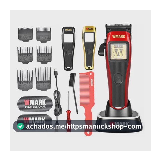 Maquina De Cortar Cabelo 10000 Rpm Wmark Ng X1 Profissional Preto