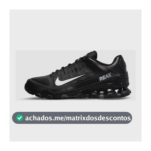 Tênis Nike Reax 8 Tr Masculino Preto/branco 40 Br